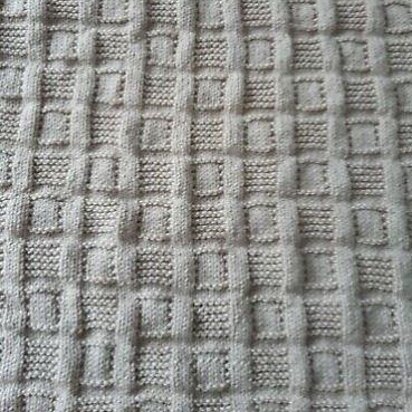 Little Squares DK Baby Blanket