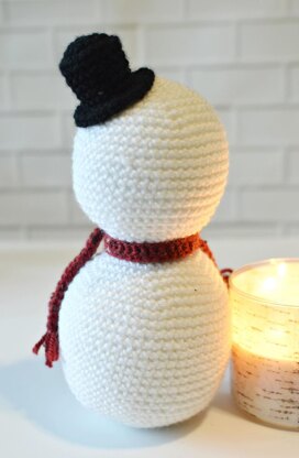 Christmas Snowman Amigurumi Doll