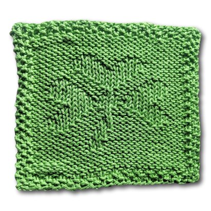 March: Shamrock Washcloth