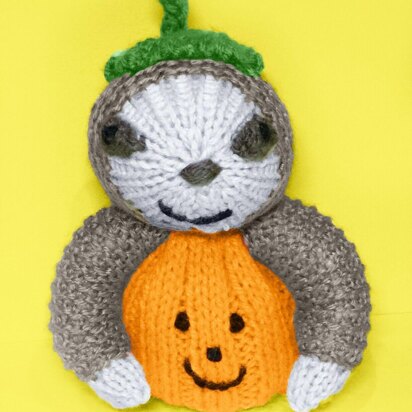 Halloween Lazy Pumpkin Sloth