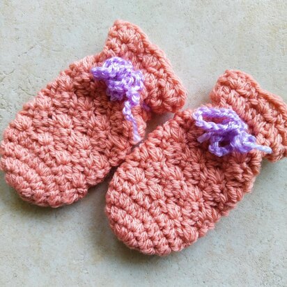 Crochet Pattern - Erina Baby Mittens