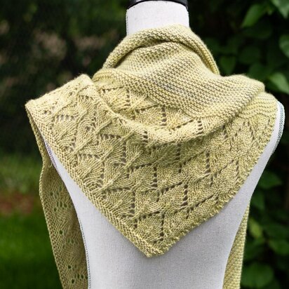 Garden View Shawl - knitting pattern