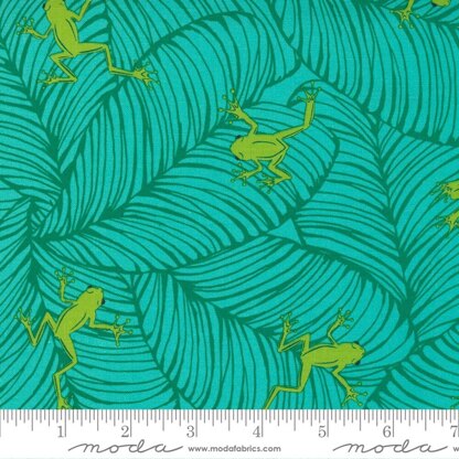 „Jungle Paradise“ von Moda Fabrics – 20786-18 – Peacock