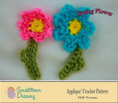 Spring Flower Applique