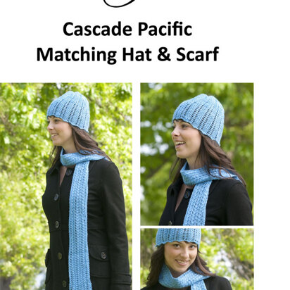 Matching Hat & Scarf Cascade Pacific - W534