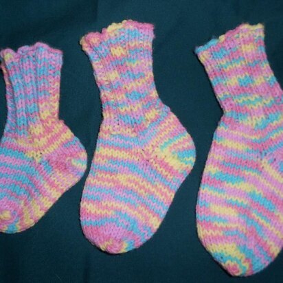 Basic Baby Sock with 3 Needles