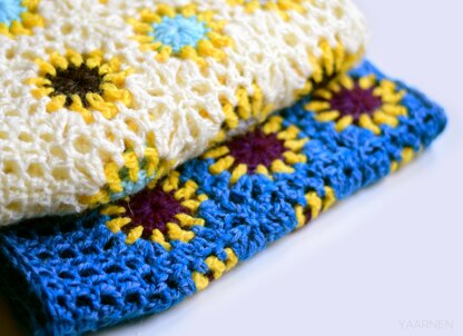 Atomic Sunflowers crochet cardigan