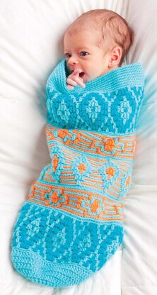 Native American Afghan and Baby Cocoon