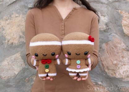 Cuddle-Sized Gingerbread Twins