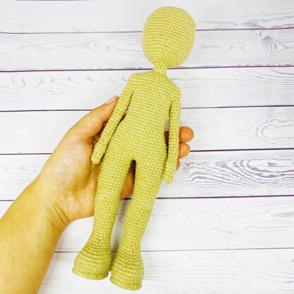 Amigurumi doll body, crochet doll body base, amigurumi body base