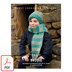 Brodie Children’s Fisherman’s Rib Hat & Scarf By Sarah Hatton in West Yorkshire Spinners - WYS1000270 - Downloadable PDF