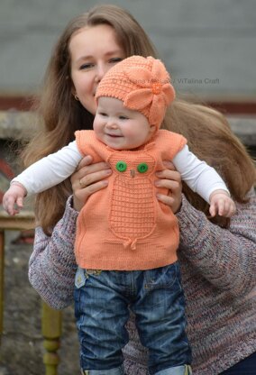 Wise Owl Baby Vest