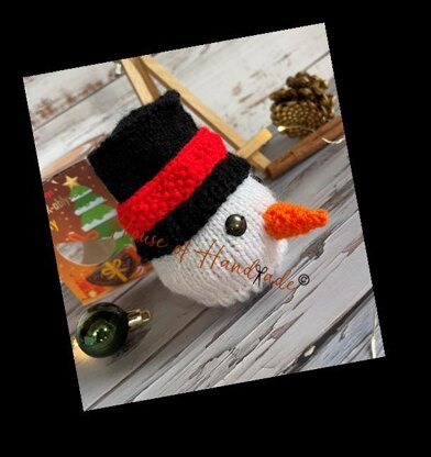 Snowman Chocolate Orange Cover Knitting Pattern