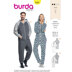 Burda Style Unisex Hodded Jumpsuit B6397 - Paper Pattern, Size XS-XL