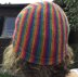 Sideways knitted cap