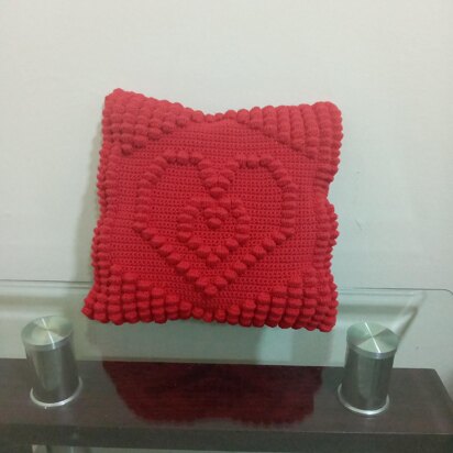 Bobble Hearts Cushion