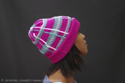 Reversible Fair Isle Beanie for Addi Express