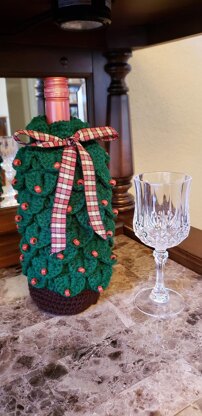 Christmas Tree Wine Bag