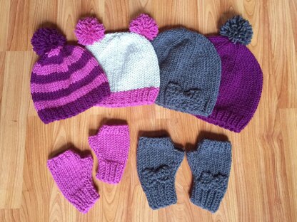 "Cute & Cozy" Hat and Glove Set