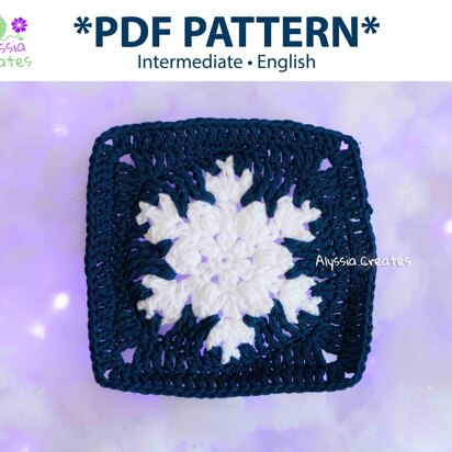 Large Snowflake Granny Square