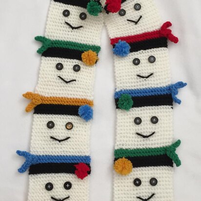 Snow People Neck Scarf