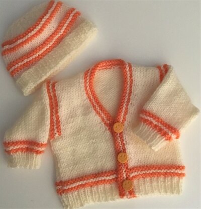 Peaches and Cream baby cardigan