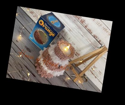 Light-up Birthday Cake Chocolate Orange Cover Knitting Pattern