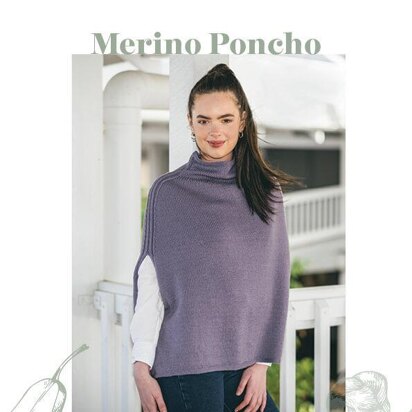 2104 Merino Poncho - knitting pattern