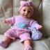 Buffy in her pink butterfly outfit.
