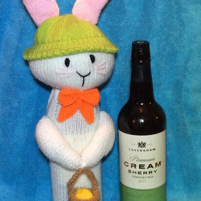 Easter Bunny Wine Bottle Cover