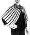 Striped cape