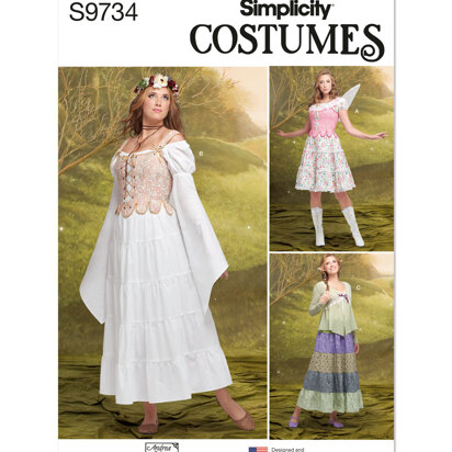 Simplicity Misses' Costumes by Andrea Schewe Designs S9734 - Sewing Pattern