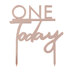 Ginger Ray Cake Topper - One Today - Rose Gold