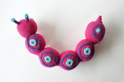 Absolom the Caterpillar Crochet Pattern, Centipede Amigurumi, Caterpillar Amigurumi