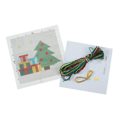Trimits Counted Cross Stitch Kit: Presents Cross Stitch Kit - 13 x 13cm