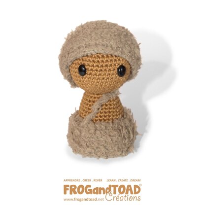 Prehistoric Caveman Stone Age Neanderthal Doll - Amigurumi Crochet