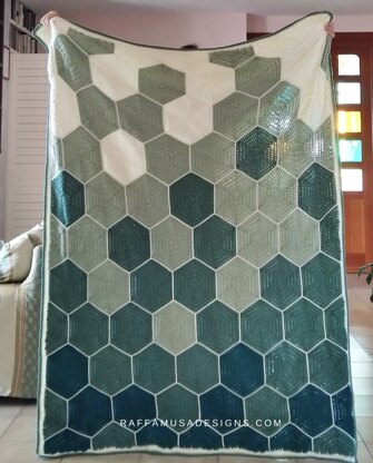 Hexagons Throw Blanket