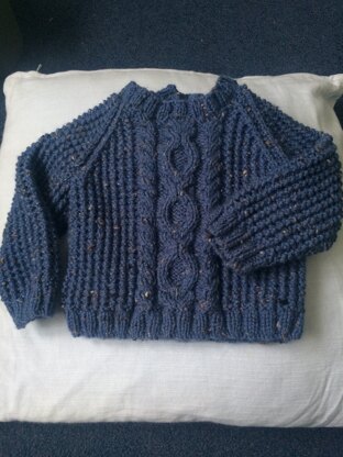 Baby Aran Sweater for Harry