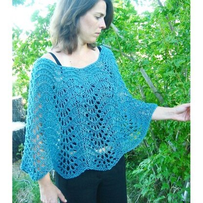 Knitting Pure & Simple Easy Lace Poncho