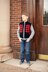 Kids Plaid  Zipper Front Vest