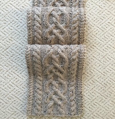 Killarney Cabled Scarf and Cowl