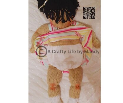 The Woollie Dolls Baby Olivia Pyjama Case