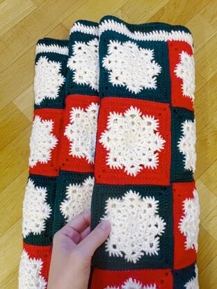 Christmas Snowflake Blanket