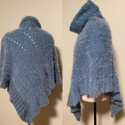 Something Warm Something Blue Sweater Poncho
