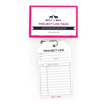 Billy and Baa Project Log Tags