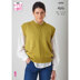 Cardigan and Slipover knitted in King Cole Merino Blend 4Ply - P6294