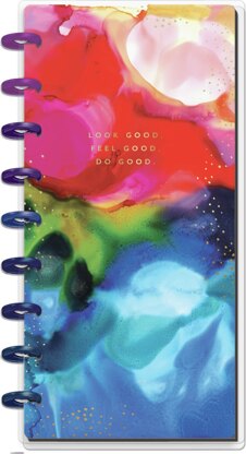 Happy Planner 12-Month Dated Skinny Planner - Ink Splash, July 2020-June 2021