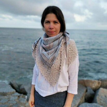 Mediterranean Sunset Shawl