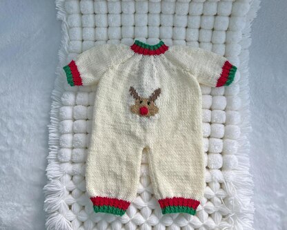 Rudolph Bodysuit and Hat (no 138)