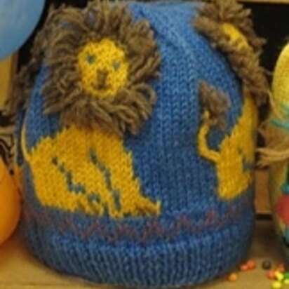 Lion Circus Hat - knitting pattern